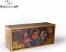 Historical 3 Pirate Busts Figures Deluxe Wooden Box