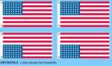 Fabric Texture Applique: 1/35 US 48-Star Flags (2)