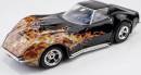 HO Slot Car 1968 Corvette 427 Black/Flame