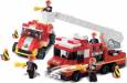 Fire Engine & Road Car w/Sound & Light 336pc