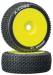 X-Cons 1/8 Buggy Tire C2 Mounted Yellow (2)