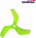 D75 Ducted PC 3-Blade 1.5mm&M5 - Green (2pr)