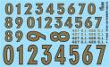 1/24-1/25 Stock Car Numbers #3 (Gold)