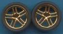 1/24-1/25 Allantes Gold Rims w/Low Profile Tires (4)