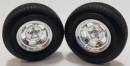 1/24-1/25 Ansen Style Slotted Chrome Mags w/Tires (4)