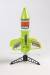 Spinner Missile X Electric Free-Flight Rocket w/Parachute Green