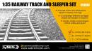 1/35 Railway Track And Sleeper Set (2) 35.71cm