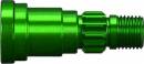 Stub Axle Aluminum (Green-Anodized) (1) (Use Only With #