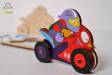 Motorcyclist 3D-Puzzle Coloring Model - 8 pieces