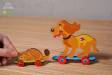 Kitten & Puppy 3D-Puzzle Coloring Model - 15 pieces