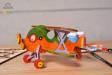 Biplane 3D-Puzzle Coloring Model - 23 pieces