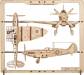 Fighter Aircraft 2.5D Puzzle - 47 Pieces