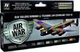 Air War Color Set RAF Bomber & Training 1939-45 8p