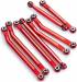 Set Of High Clearance Aluminum Links For Traxxas TRX-4M Red
