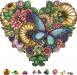 Wooden Puzzle Flower Heart 1000 Pcs